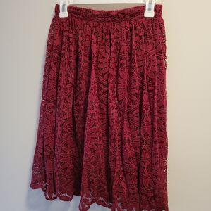Maroon skirt